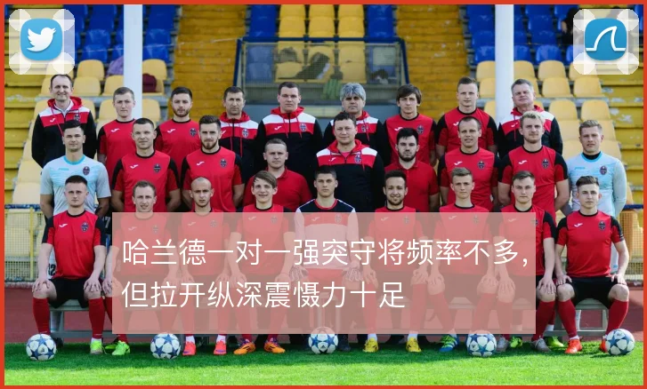 哈兰德一对一强突守将频率不多,但拉开纵深震慑力十足